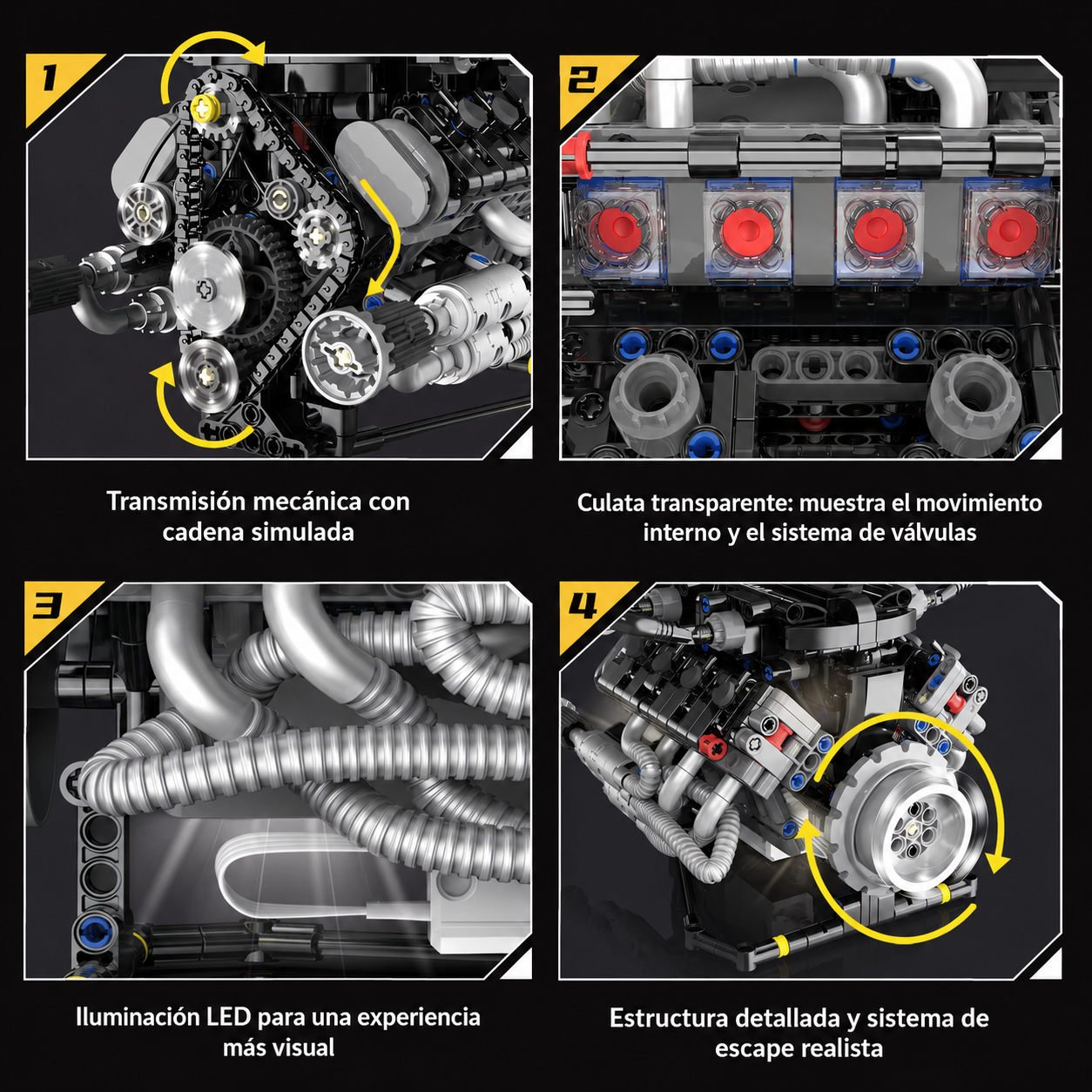 Mini Motor Funcional V8Blox